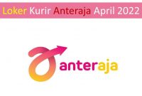 Loker Kurir Anteraja April 2022